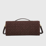 Cherry | Clutch in Suede Intrecciato di Lusso