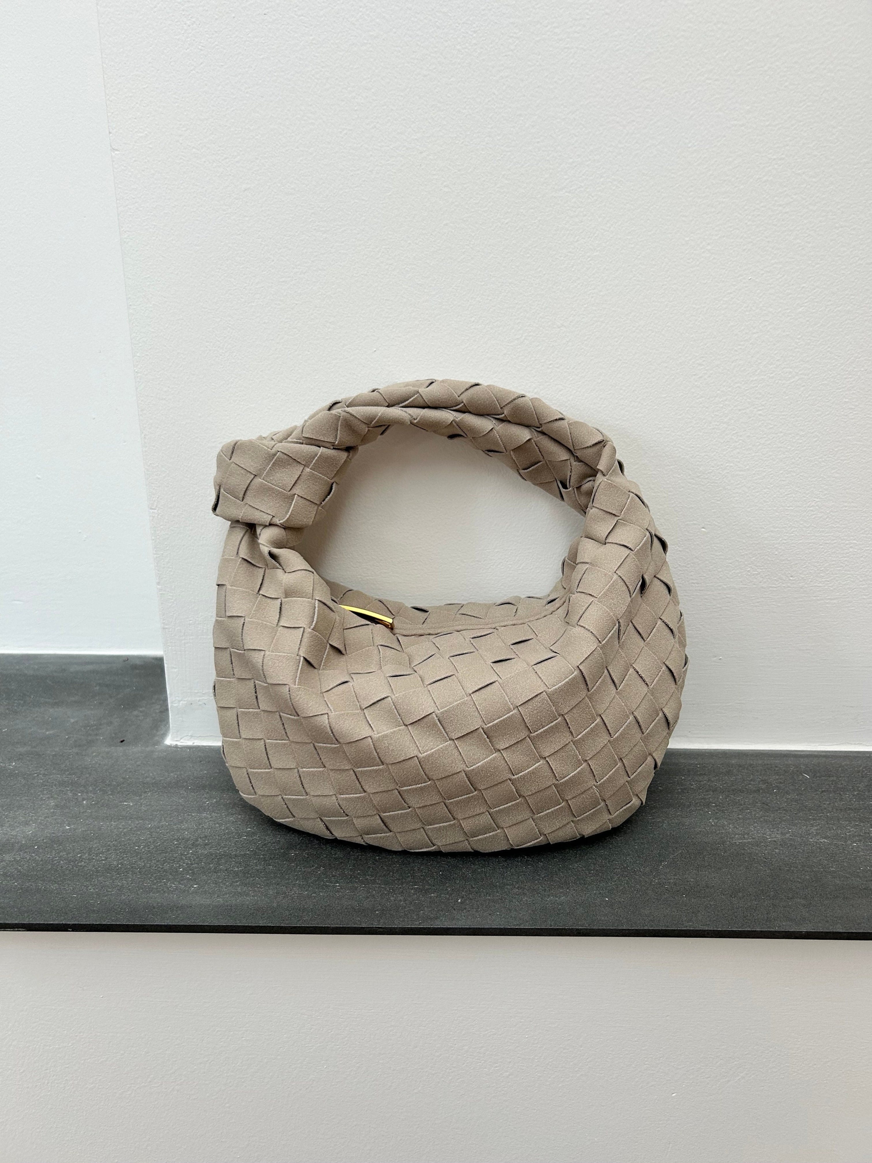 Renee | Borsa Mini in Suede Intrecciato Morbido