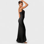 Bella - Abiti Corsetto In Raso Con Volant