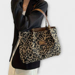 Gianna Boutique - Borsa a tracolla in tela leopardata