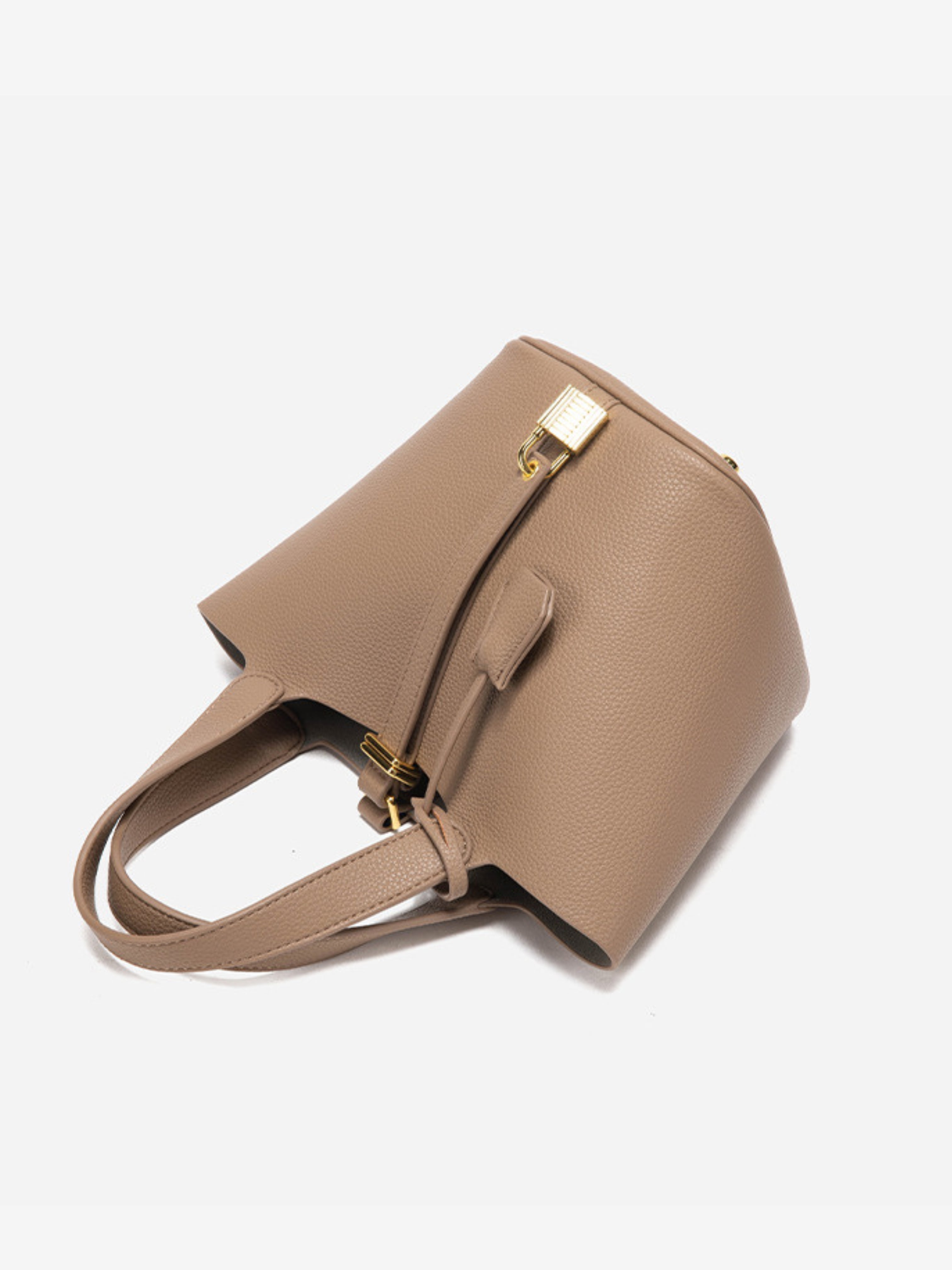 Glaiza | Borsa a Secchiello Gold-Lock Elegante