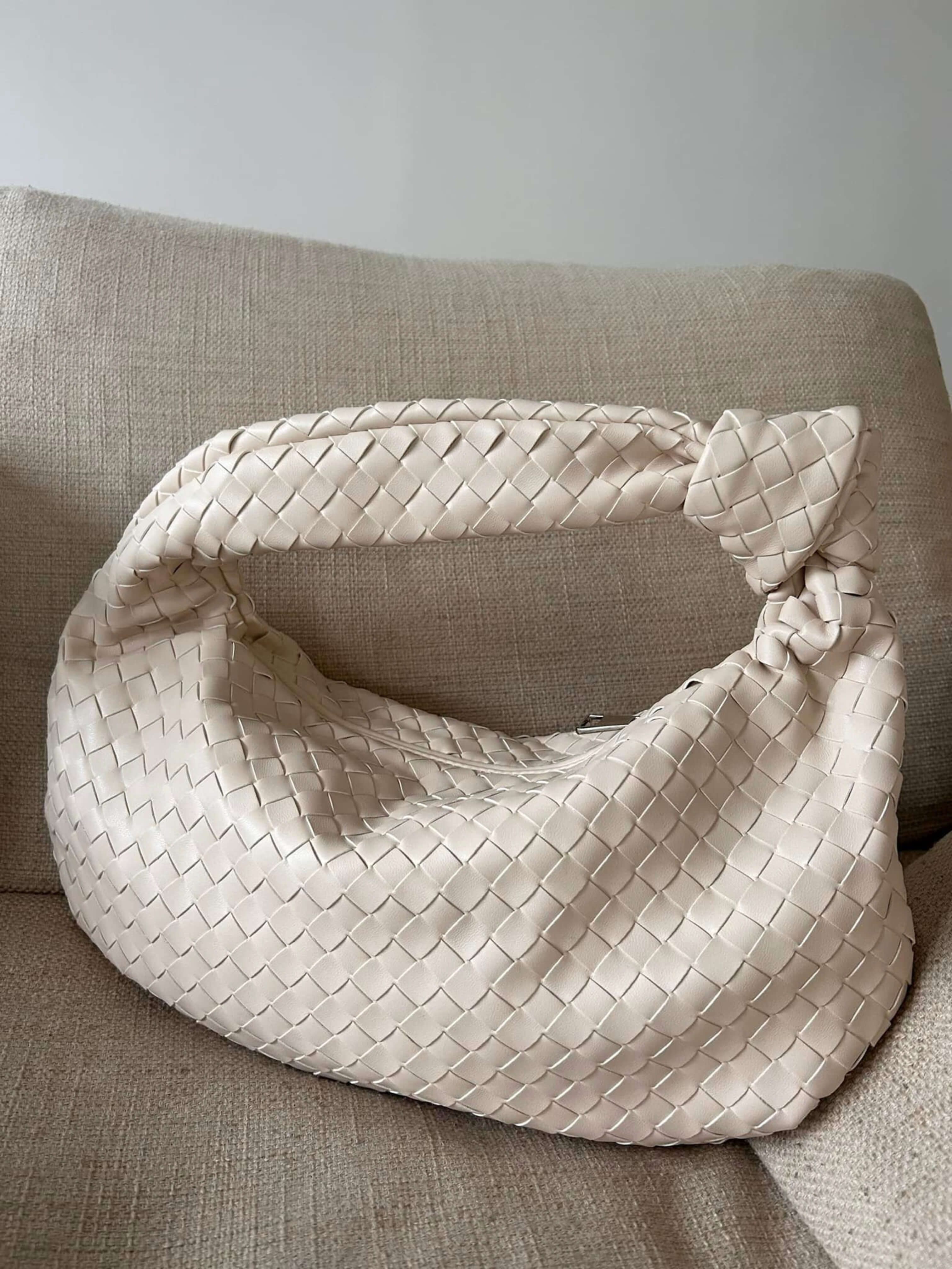 Giselle | Borsa a Spalla Media Intrecciata con Nodo