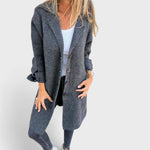 Maila - Cappotto lungo casual con risvolto
