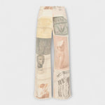 Rhea – Jeans a gamba larga stampate con un tocco vintage