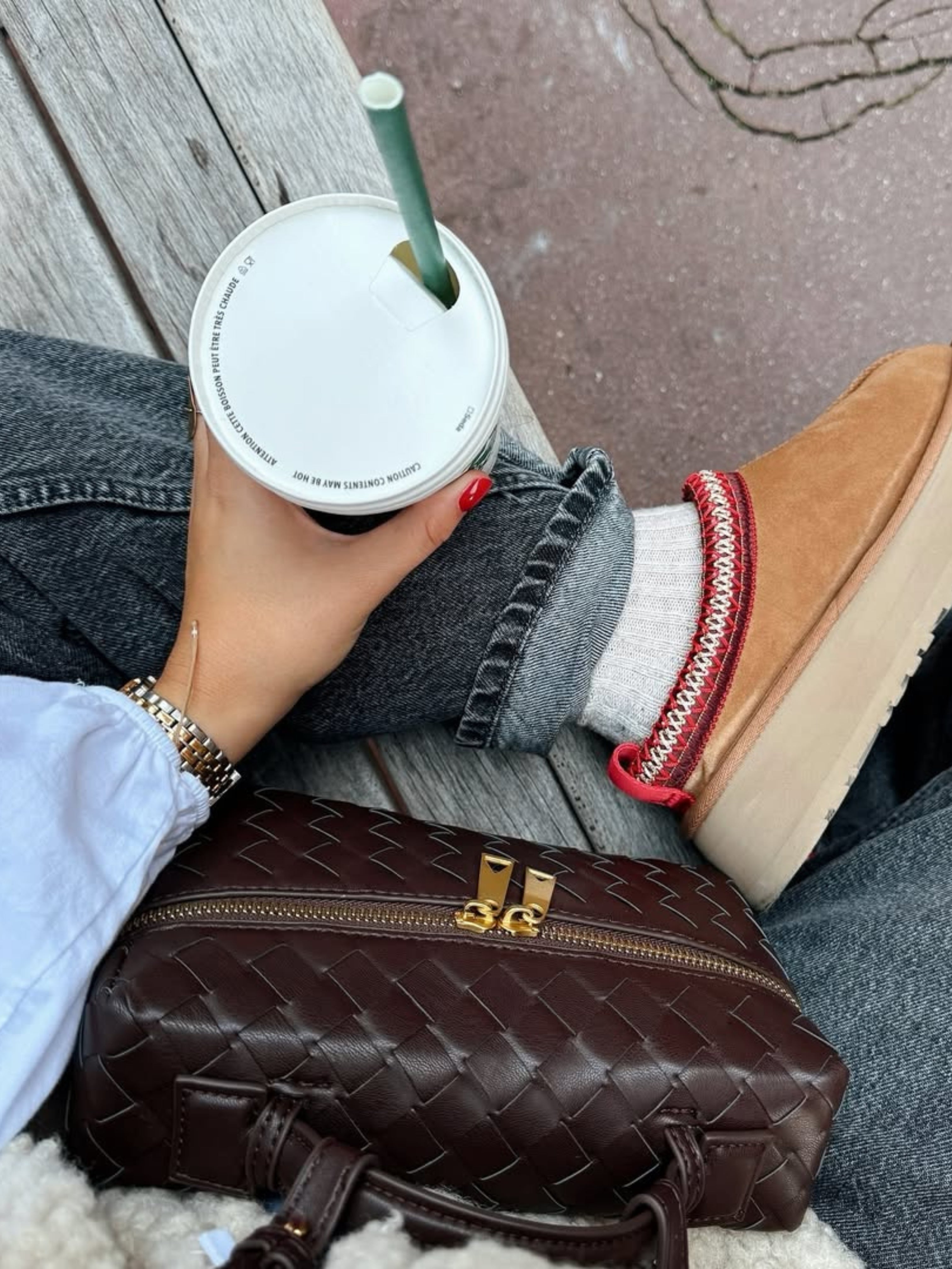 Juliette | Borsa Woven Strutturata Lucida