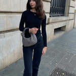 Renee | Borsa Mini in Suede Intrecciato Morbido