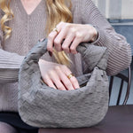 Renee | Borsa Mini in Suede Intrecciato Morbido