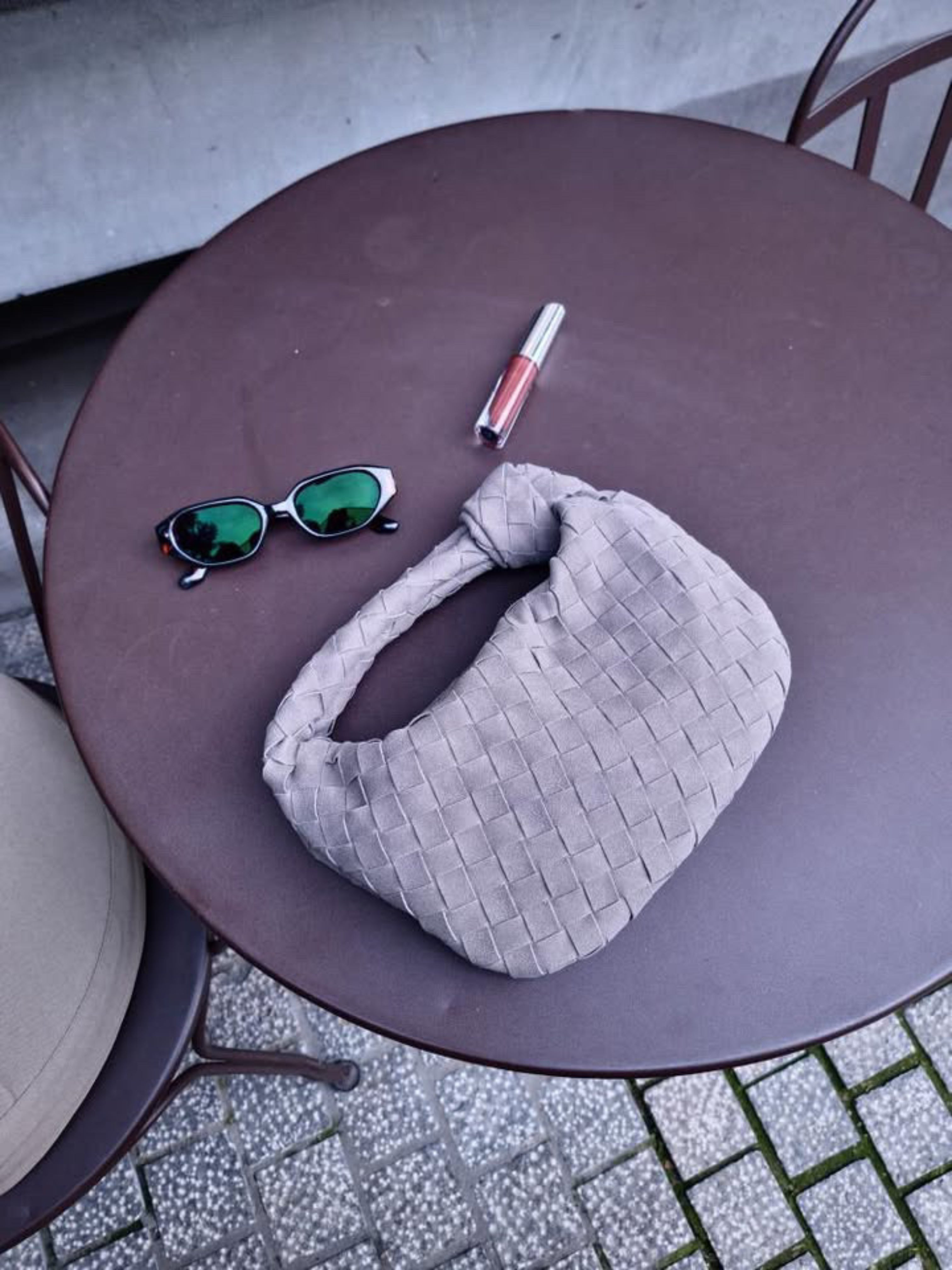 Renee | Borsa Mini in Suede Intrecciato Morbido