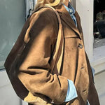 FIORA- Giacca Blazer in Camoscio