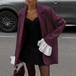 FIORA - Giacca da Suit Rosso Vino