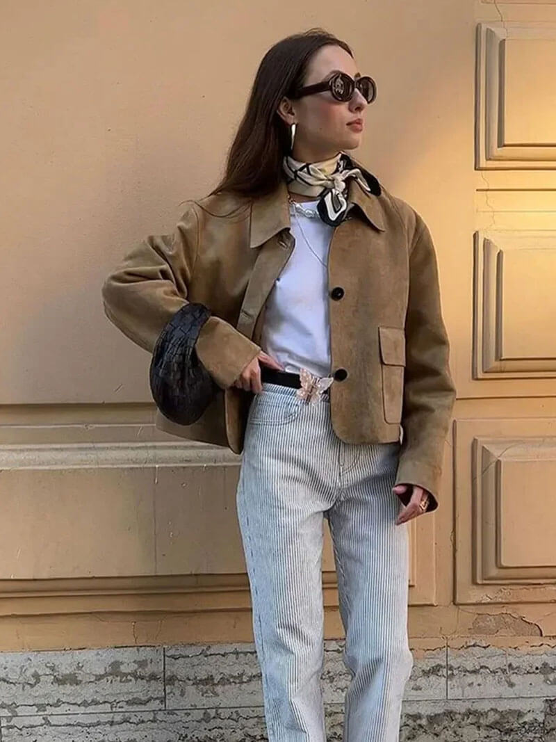 Giacca in Faux Suede Marissa