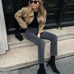 Giacca in Faux Suede Marissa