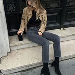 Giacca in Faux Suede Marissa