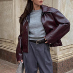 Giacca in pelle Romy