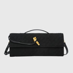 Cherry | Clutch in Suede Intrecciato di Lusso