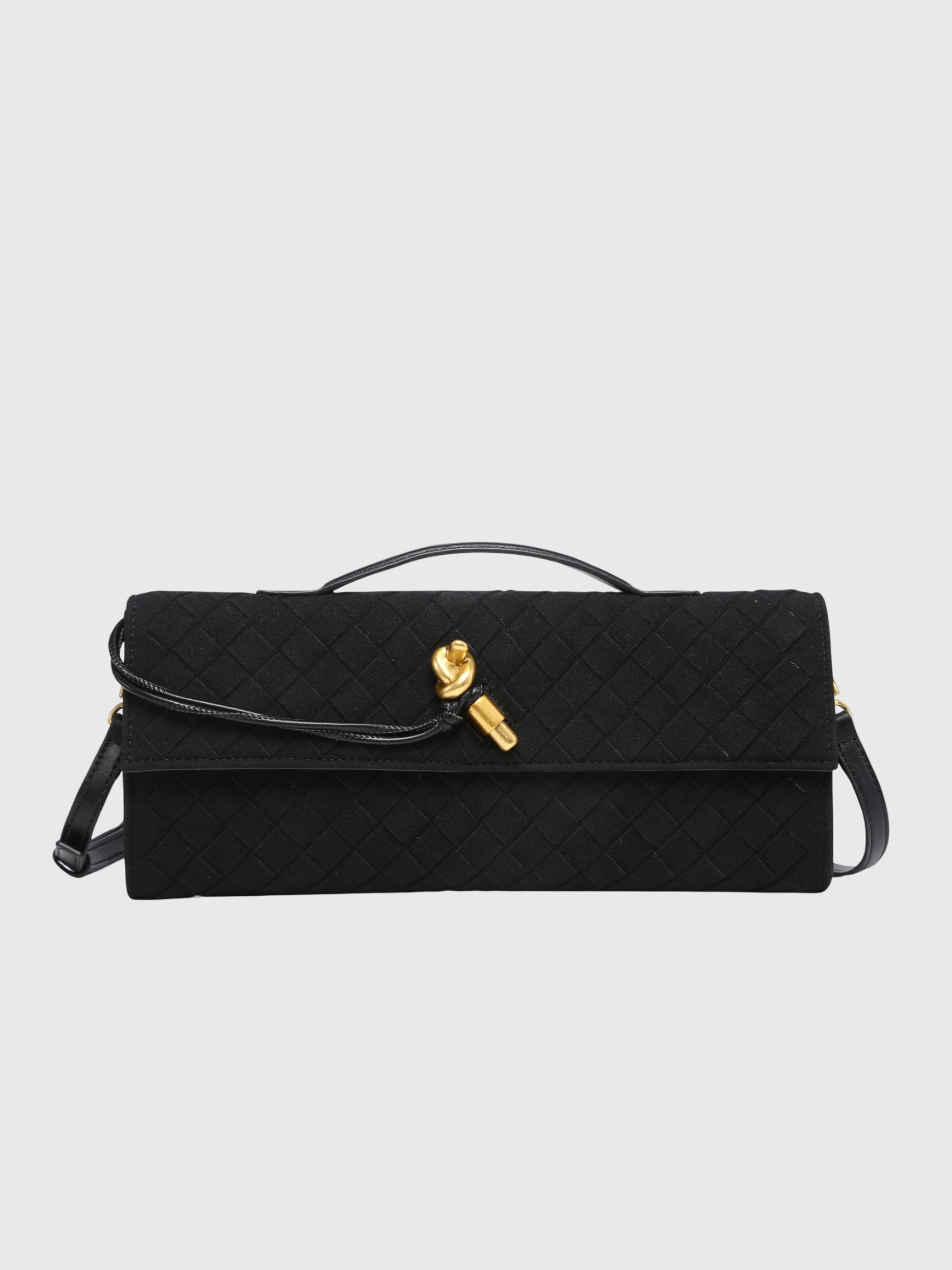 Cherry | Clutch in Suede Intrecciato di Lusso