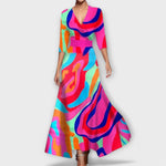 Alma - Abito da donna elegante con design a maniche