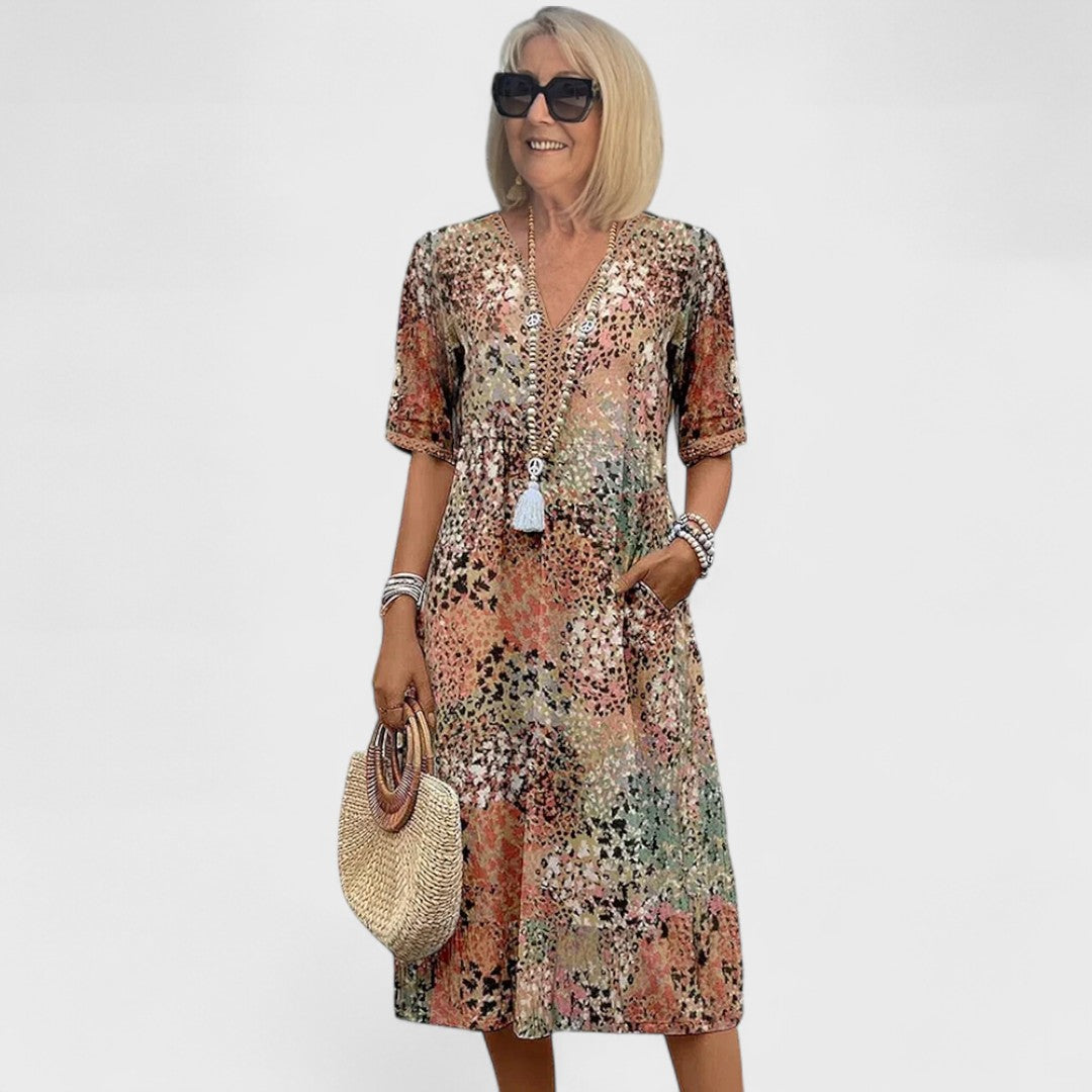 Colette - Abito midi vibrante