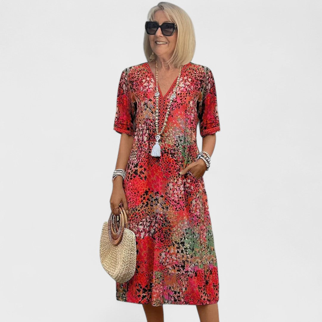 Colette - Abito midi vibrante