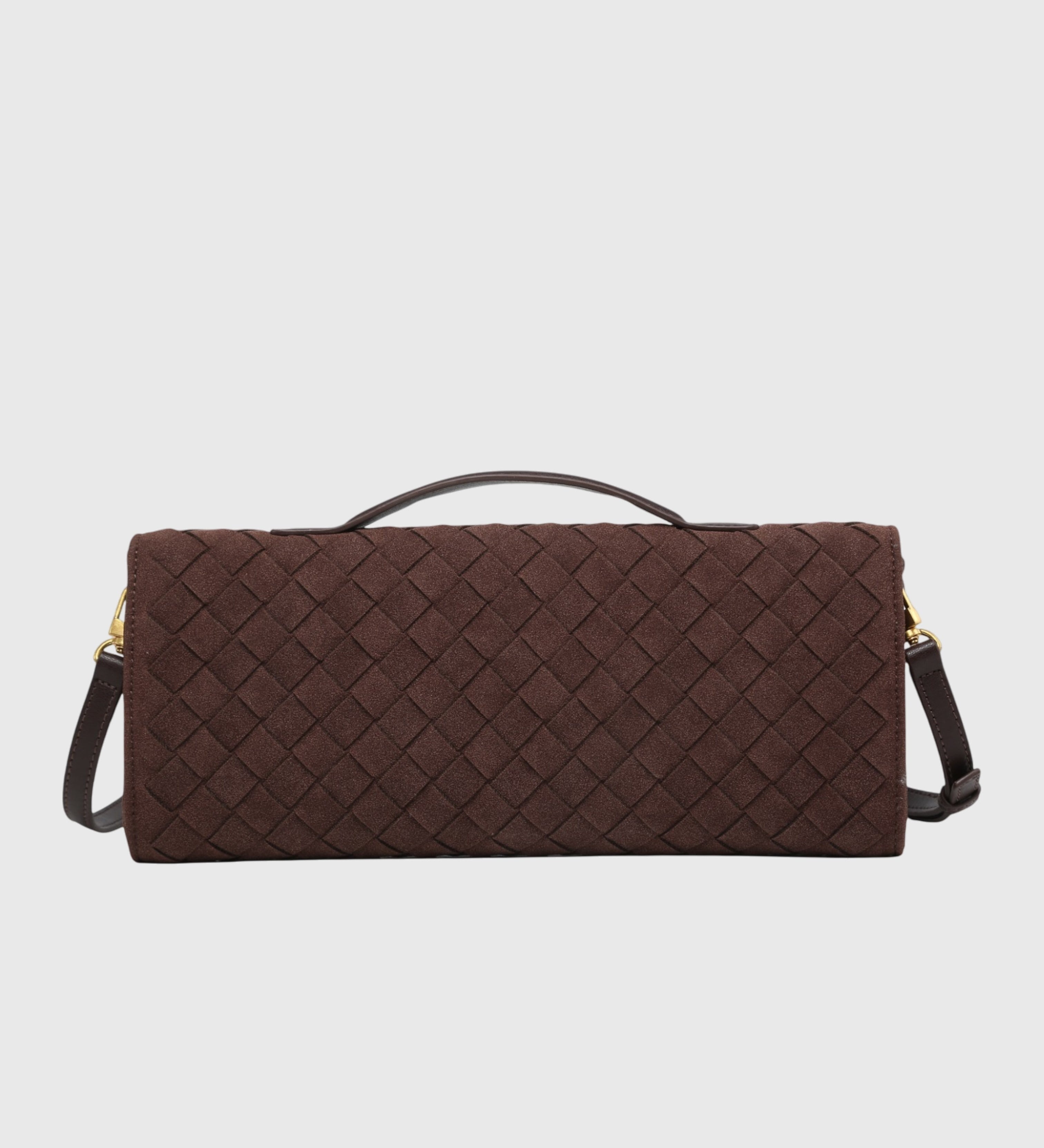 Cherry | Clutch in Suede Intrecciato di Lusso