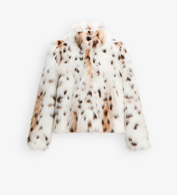 GIACCA IN FINTA PELLICCIA LEOPARDO