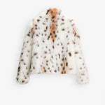 GIACCA IN FINTA PELLICCIA LEOPARDO