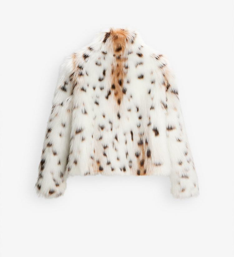 GIACCA IN FINTA PELLICCIA LEOPARDO