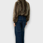 Amelia – Giacca corta in pelliccia sintetica con chic urbano