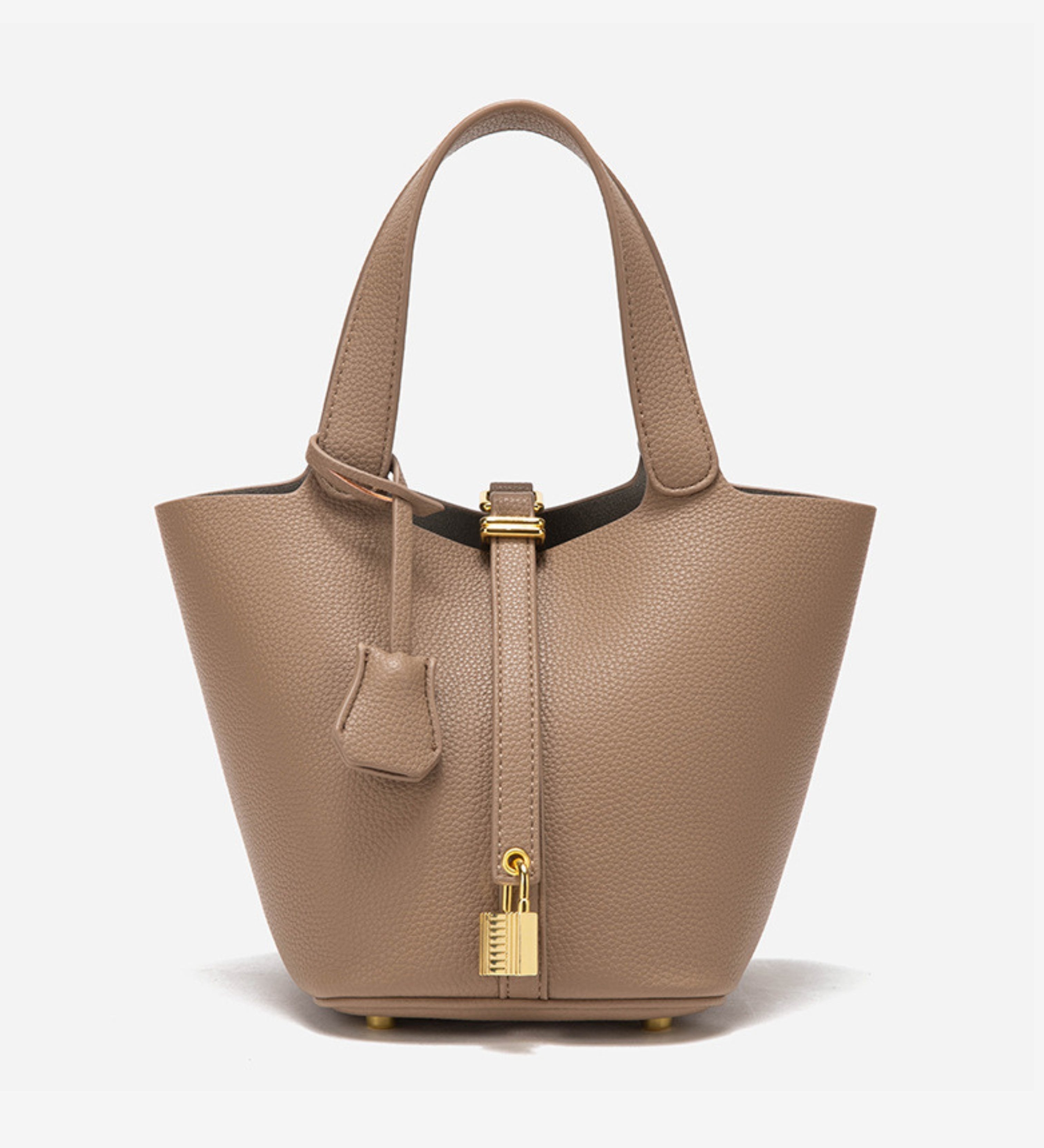 Glaiza | Borsa a Secchiello Gold-Lock Elegante