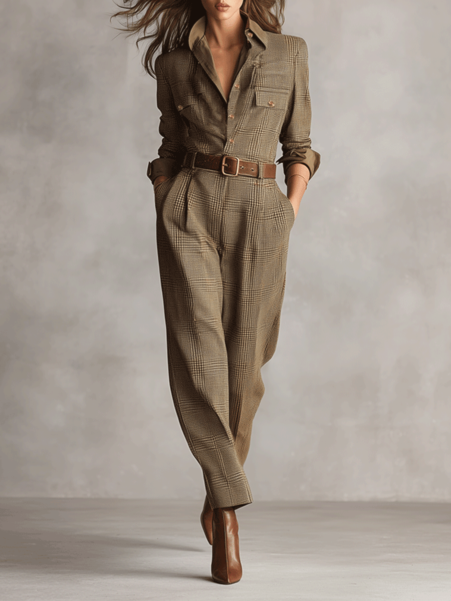 Tavessa Celia — Vestido a Quadros