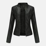 Tavessa Romina – Elegante Casaco de Couro Casual