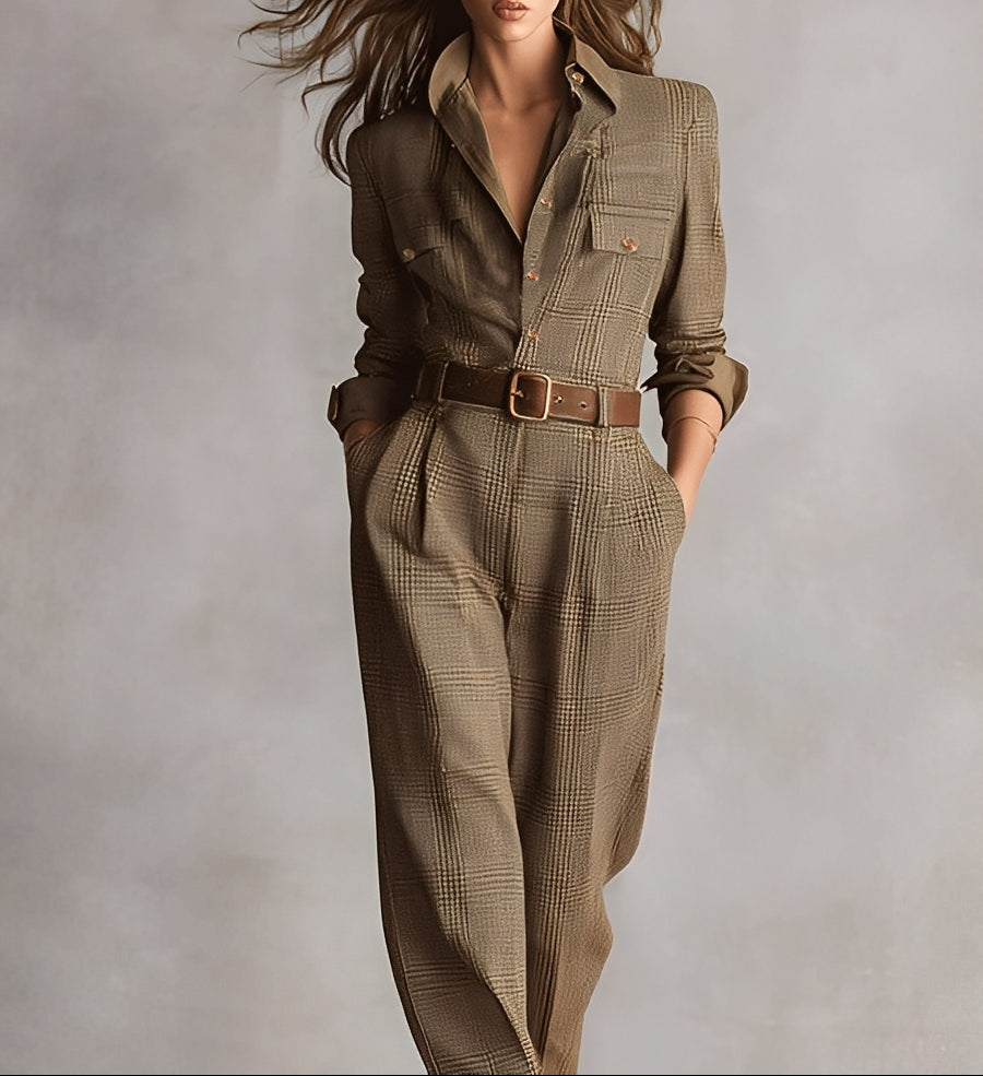 Tavessa Celia — Vestido a Quadros