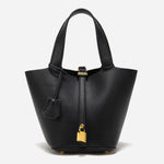 Glaiza | Borsa a Secchiello Gold-Lock Elegante