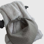 Celeste | Borsa Media Suede Intrecciata con Nodo