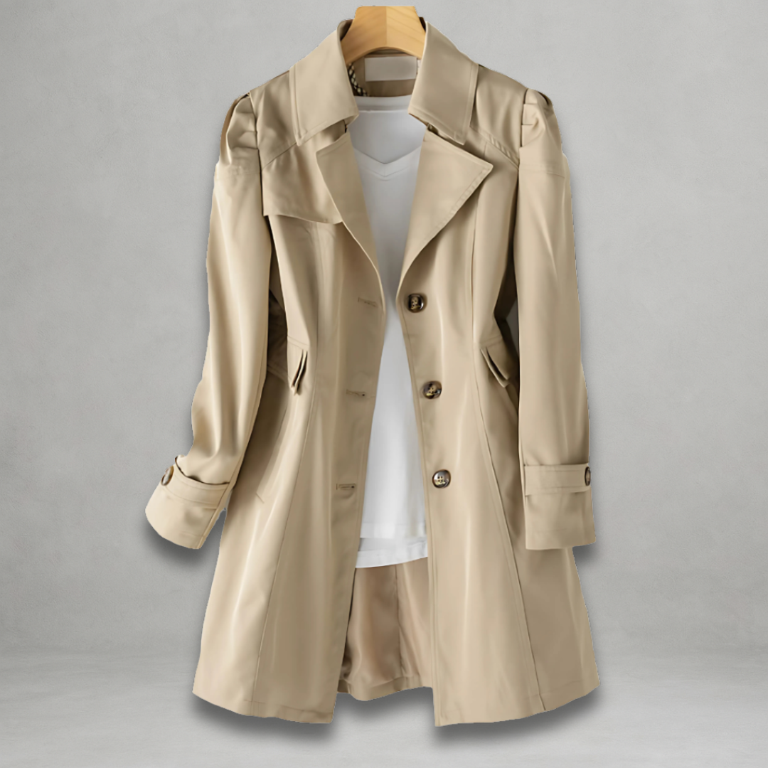 Tavessa Gabriela – Gabardina Clássica de Outono