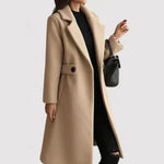 Tavessa Elena – Casaco Elegante de Lã com Cinto