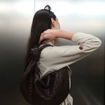 Giselle | Borsa a Spalla Media Intrecciata con Nodo