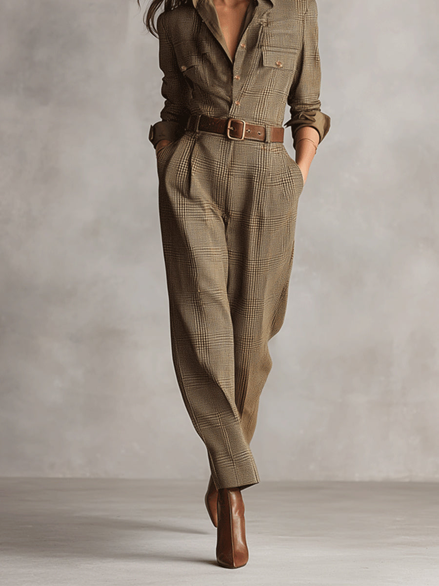 Tavessa Celia — Vestido a Quadros