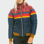 Ines | Chaqueta Retro con Capucha de Piel