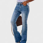Foxa - Jeans Flare Elasticizzati Retro Versatili Casual