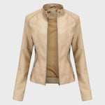 Tavessa Romina – Elegante Casaco de Couro Casual