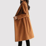 Tavessa Elena – Casaco Elegante de Lã com Cinto