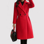Tavessa Elena – Casaco Elegante de Lã com Cinto