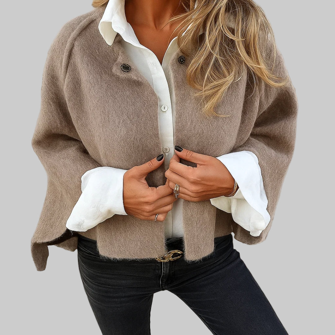 Tavessa Teresa – Elegante Casaco Curto Quente
