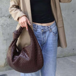 Giselle | Borsa a Spalla Media Intrecciata con Nodo