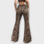 Pantaloni Bootcut Leopardo
