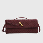 Cherry | Clutch in Suede Intrecciato di Lusso