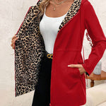 Elena | Chaqueta reversible con estampado de leopardo