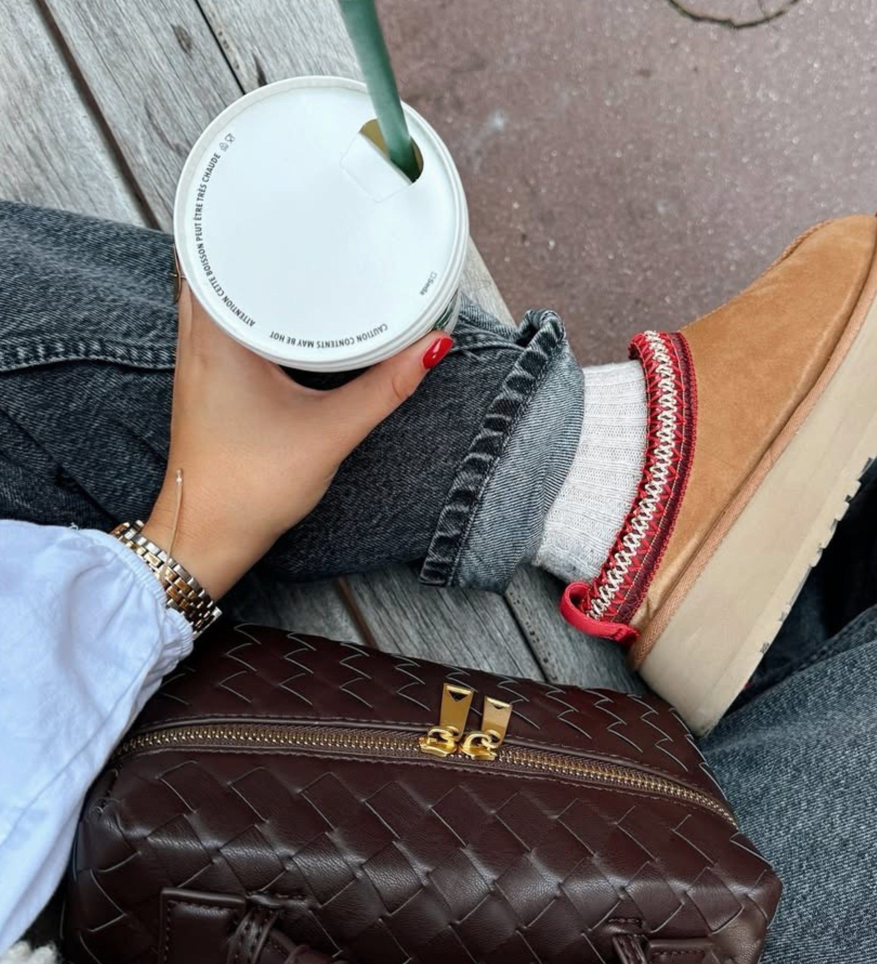 Juliette | Borsa Woven Strutturata Lucida