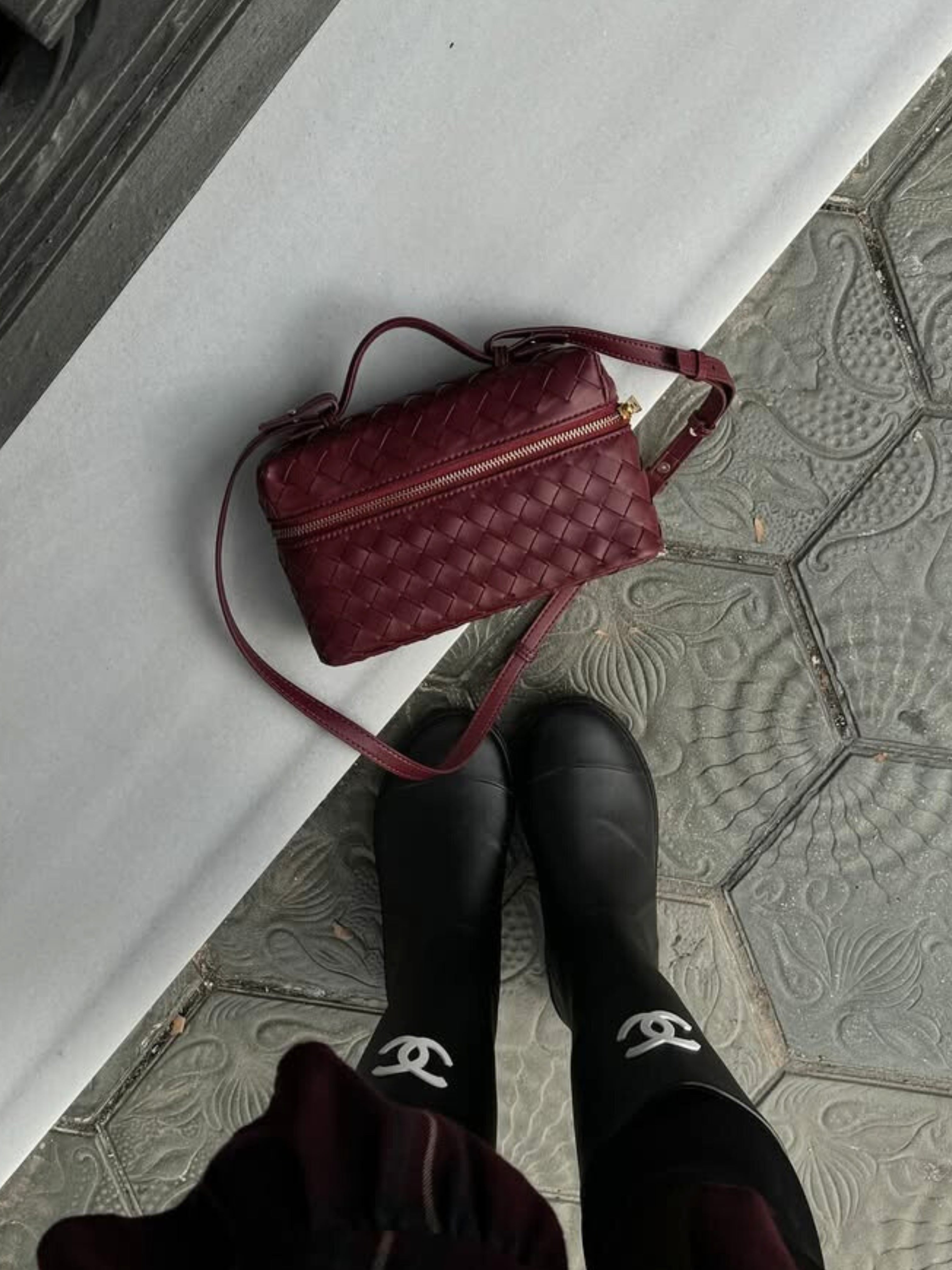 Juliette | Borsa Woven Strutturata Lucida